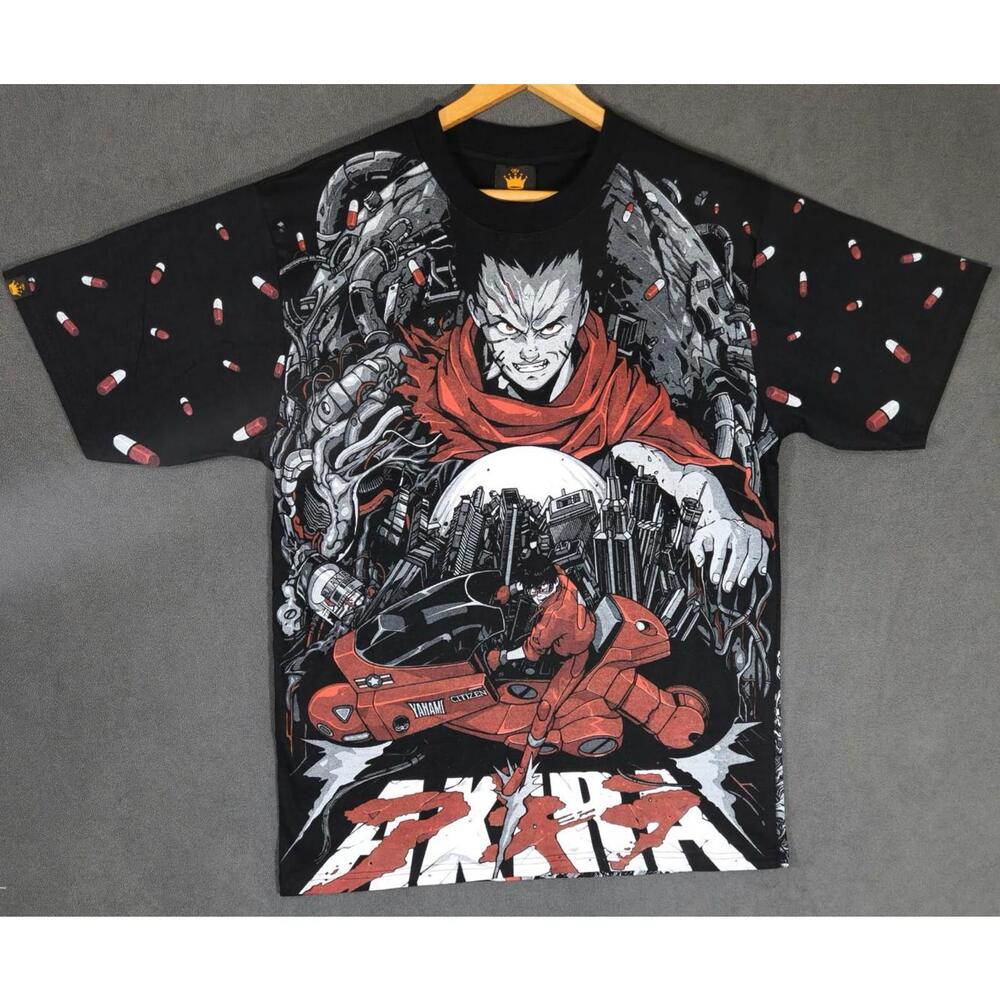 VINTAGE 1988 Anime AKIRA ‘TETSUO AWAKENING’  AOP T-shirt Modern XL